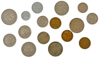 Románia 1924-1975.16db-os vegyes fémpénz tétel T:vegyes Romania 1924-1975. 16pcs of mixed coin lot C:mixed