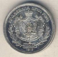 Montenegro 1912. 1P Ag I.Mihály T:2-/3+