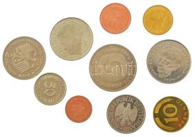 Németország 1992J 1pf-5M (10xklf) bontott forgalmi sor T:UNC,AU (PP) 
Germany 1992J 1 Pfennig - 5 M...