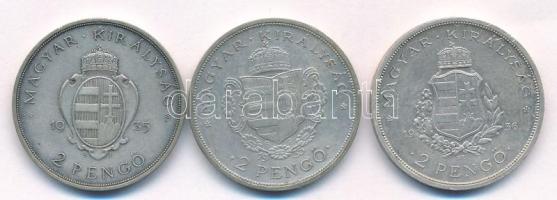1935. 2P Ag "Pázmány" + 1935. 2P Ag "Rákóczi" + 1936. 2P Ag "Liszt Ferenc&q...