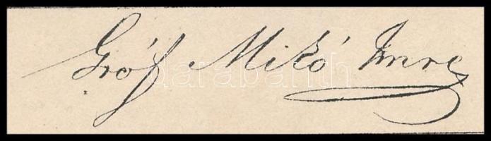 Gróf Mikó Imre ex librise 14x11 cm