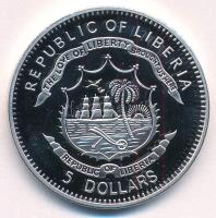 Libéria 2009. 5$ Cu "Nagy Hadvezérek - Hannibál" multicolor festéssel, kapszulában T:PP Li...