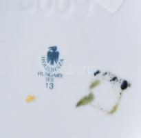 Hollóházi Jurcsák László által tervezett váza: Négy évszak. Matricás, jelzett, hibátlan, m: 37 cm