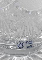 Bódis Kristály Ajka ólomkristály váza, padlóváza, címkével jelezve, hibátlan, m: 30 cm