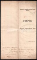 cca 1900 A Budapesti Függetlenségi és 48-as Polgárok Körének 2 db felirata a magyar országgyűlés kép...