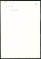 1978 Menyhárt László: Csigalépcső című, feliratozott, vintage fotóművészeti alkotása, ezüst zselatin...