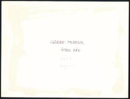 1973 Görbe Ferenc bajai fotóművész ,,Öreg ház Sopronban" című feliratozott, vintage fotóművésze...