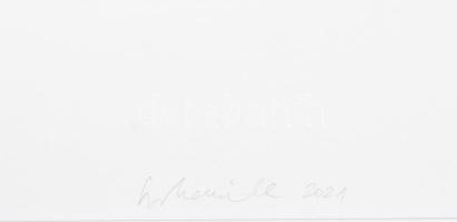 Szíj Kamilla (1957-): Cím nélkül, 2021. Grafit, színes ceruza, papír és fénymásolat pauszpapíron. Je...