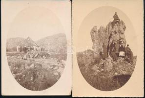 cca 1914-1918 Vegyes katonai fotó tétel, 6 db, rajta osztrák-magyar katonákkal, és civilekkel (nővér...