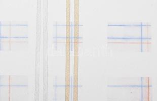 Varga György (1947-): Cím nélkül, 2021. Akvarell, egyedi technika, papír, kartonra kasírozva, jelzet...