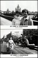 cca 1989 előtti ,,Új lány a csapatban" című szovjet film jelenetei és szereplői, 19 db vintage ...