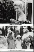 cca 1965 ,,Júlia és a szellemek" című olasz - francia film jelenetei és szereplői, 6 db vintage...
