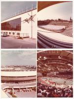 Budapest XIV. Népstadion és létesítményei - 9 db modern MTI FOTO képeslap