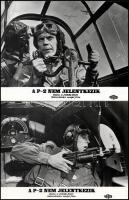 cca 1968 ,,A P-2 nem jelentkezik" című szovjet film jelenetei és szereplői, 6 db vintage produk...