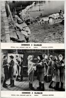 cca 1972 ,,Csendesek a hajnalok" című szovjet film jelenetei és szereplői, 19 db vintage produk...