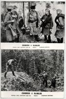 cca 1972 ,,Csendesek a hajnalok" című szovjet film jelenetei és szereplői, 19 db vintage produk...