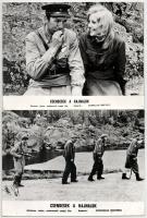 cca 1972 ,,Csendesek a hajnalok" című szovjet film jelenetei és szereplői, 19 db vintage produk...