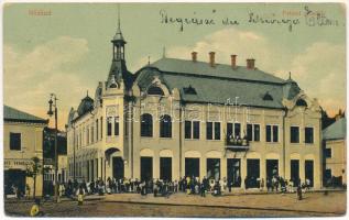 1914 Naszód, Nasaud; Palatul primarii / Városháza, vendéglő / town hall, restaurant (fa)