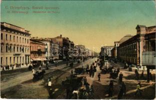 Saint Petersburg, St. Petersbourg, Leningrad, Petrograd; Perspective de 'Nevsky / Nevsky Prospect (fl)