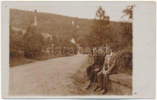 1932 Feredőgyógy, Fürdőgyógy, Algyógyfürdő, Geoagiu-Bai, Feredeu; út / road. photo (EK)