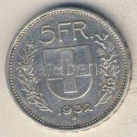 Svájc 1932. 5Fr Ag T:2/3 kis ph