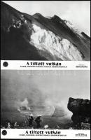 cca 1966 ,,A tiltott vulkán" című francia dokumentumfilm jelenetei és szereplői, 5 db vintage p...