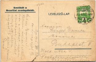 1915 Világvárosi látványosság! Brazíliai élő csodapók először Budapesten. Városliget, Zeppelin melle...