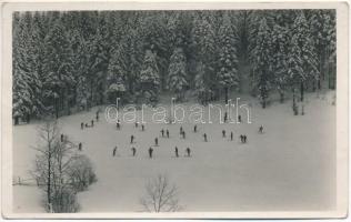 1939 Predeál, Predeal; síelők, téli sport / skiers, winter sport. photo