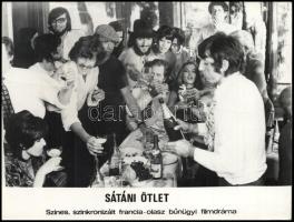 cca 1971 ,,Sátáni ötlet" című francia - olasz bűnügyi filmdráma jelenetei és szereplői, 3 db vi...