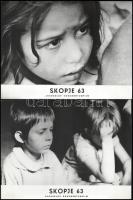 cca 1964 ,,Skopje 63 - földrengés" című jugoszláv dokumentumfilm jelenetei és szereplői, 6 db v...