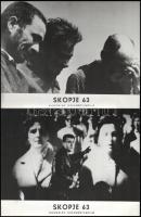 cca 1964 ,,Skopje 63 - földrengés" című jugoszláv dokumentumfilm jelenetei és szereplői, 6 db v...