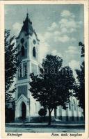 1927 Budapest XVII. Rákosliget, Római katolikus templom. Farkas Imre kiadása (EB)