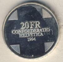 Svájc 1994. 20Fr Ag "Ördög-híd" T:PP