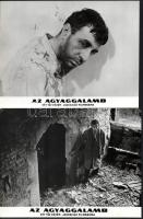 cca 1967 ,,Az agyaggalamb" című jugoszláv filmdráma jelenetei és szereplői, 7 db vintage produkciós filmfotó (vitrinfotó, lobbyfotó) ezüst zselatinos fotópapíron, a használatból eredő (esetleges) kisebb hibákkal, 18x24 cm
