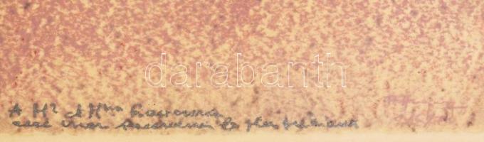 Olvashatatlan jelzéssel: Arckép. Kréta, papír. Üvegezett fakeretben, 20x15 cm