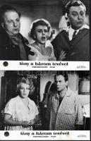 cca 1967 ,,Lány a három tevével" című csehszlovák film jelenetei és szereplői, 13 db vintage pr...