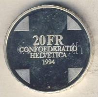Svájc 1994. 20Fr Ag "Ördög-híd" T:PP