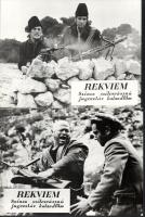 cca 1985 előtti ,,Rekviem" című jugoszláv kalandfilm jelenetei és szereplői, 9 db vintage produkciós filmfotó (vitrinfotó, lobbyfotó) ezüst zselatinos fotópapíron, a használatból eredő (esetleges) kisebb hibákkal, 18x24 cm