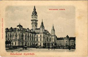 Győr, Városház oldalt. Berecz Viktor kiadása (fl)