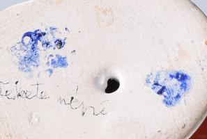 Bodrogkeresztúri fácán. Kézzel festett, jelzett, hibátlan, m: 12 cm