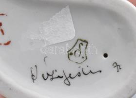 Drasche sirály. Kézzel festett, jelzett, hibátlan, m: 9 cm