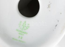 Hollóházi vizapár. Jelzett, sérült, m: 23,5 cm