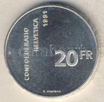 Svájc 1991. 20Fr Ag "700 éves az Államszövetség" T:BU