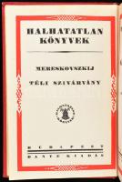Mereskovszkij, [Dmitrij]: Mereskovszkij munkái 15 kötete. Benne 1 duplummal. 2 köteten eredeti kissé...