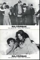 cca 1979 ,,Bajtársak" című jugoszláv film jelenetei és szereplői, 8 db produkciós filmfotó (vit...