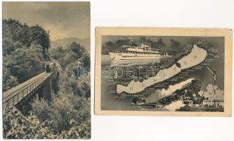 47 db kisalakú magyar városképes lap az 50-es évekből