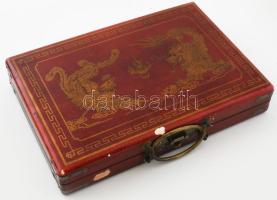 Mah-Jong játék dobozában, leírással