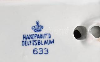 3 darab Delft porcelán figura, máz alatti kék festés, hibátlan 12 cmi-ig