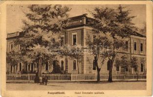 1919 Fonyódfürdő, Hotel Drechsler szálloda. Drechsler Nándor szállodás kiadása (fl)