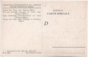 Pálos, Palas, Palos; Feciori din Palos, jud. Tarnava-Mare. Colectia Etnografica Gh. Cernea / Erdélyi...